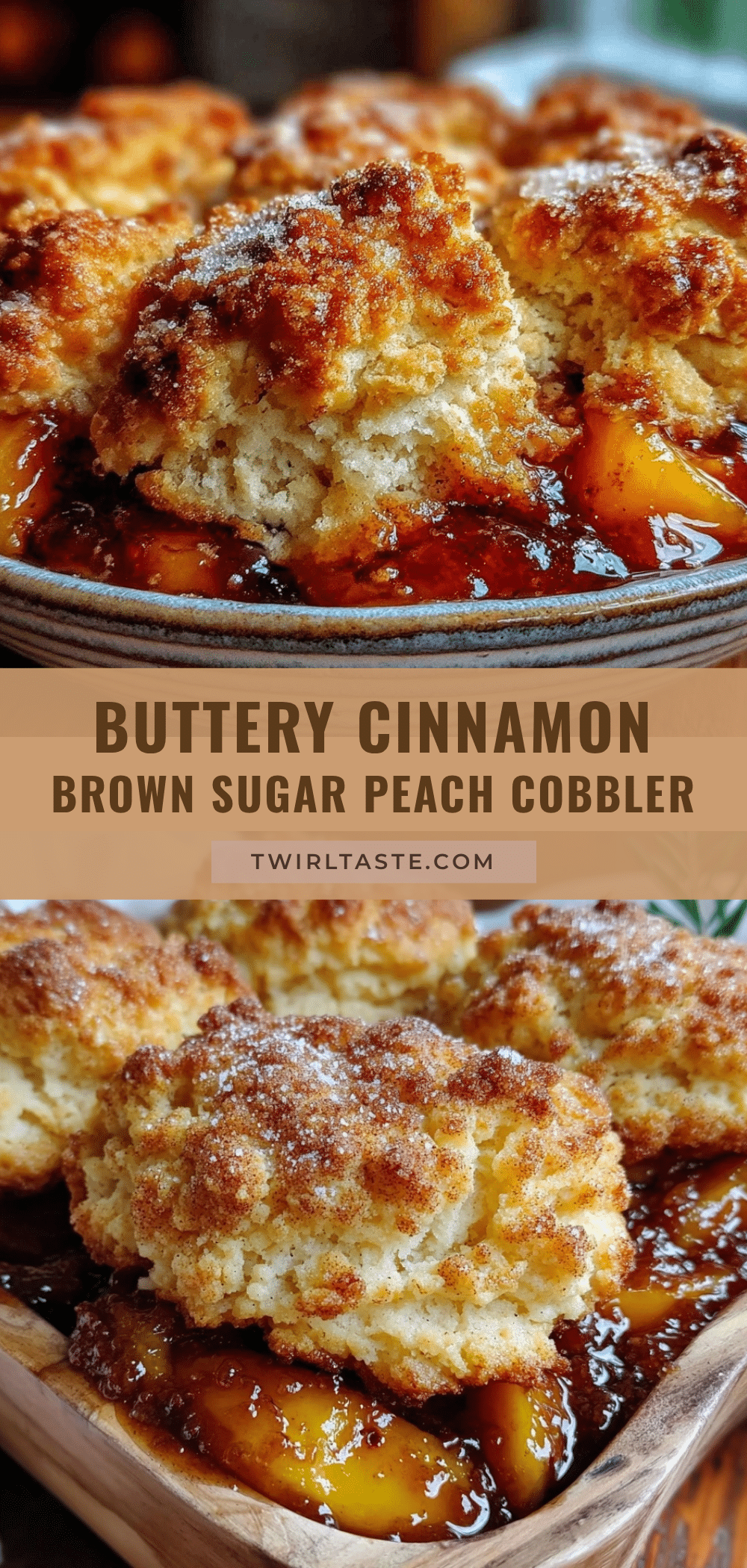 brown sugar peach cobbler recipe