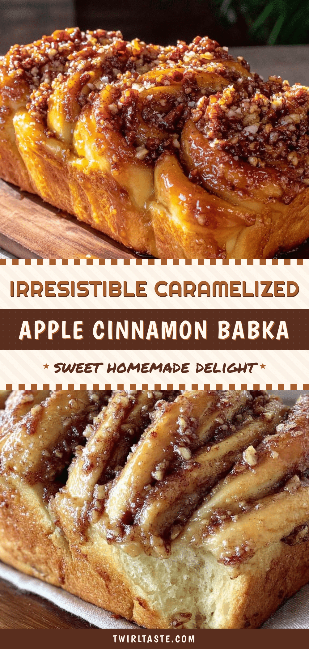 caramelized apple cinnamon sourdough babka recipe
