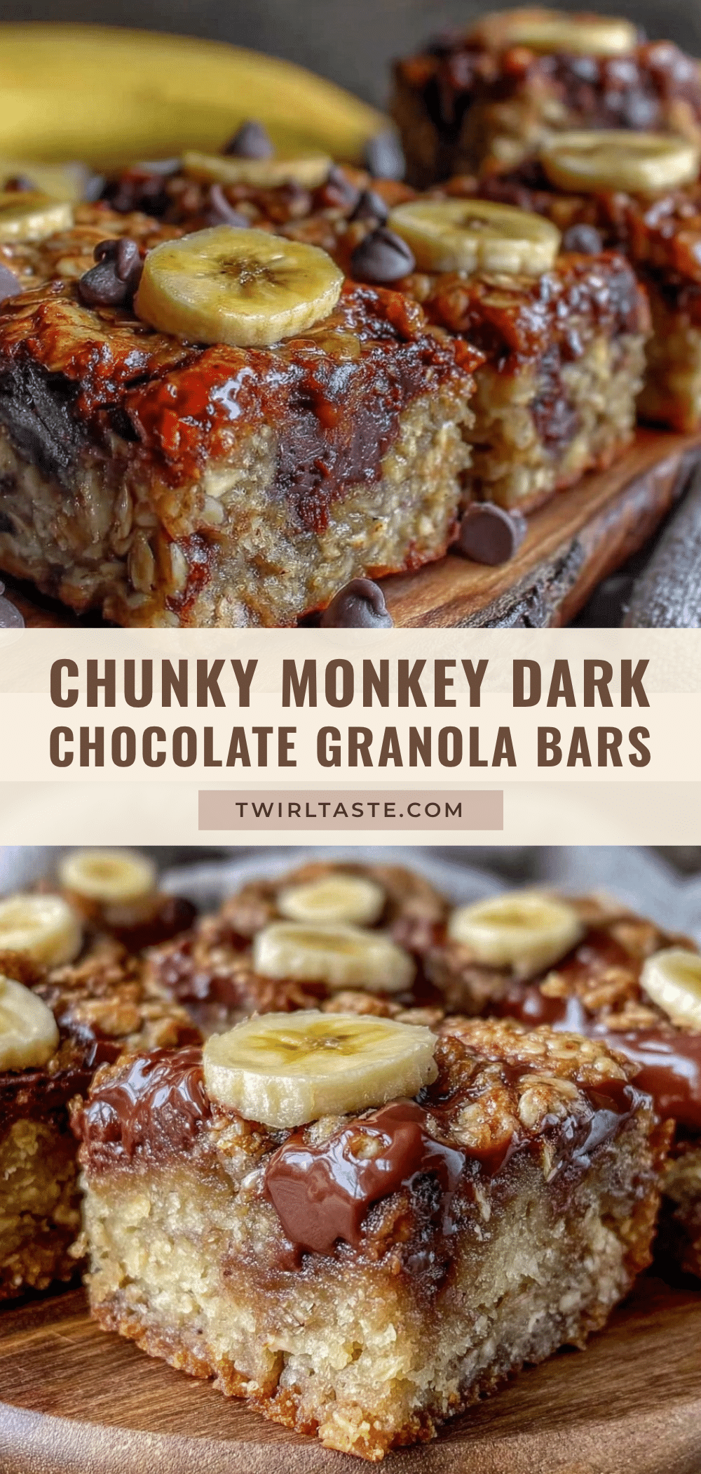 chunky monkey granola bars recipe