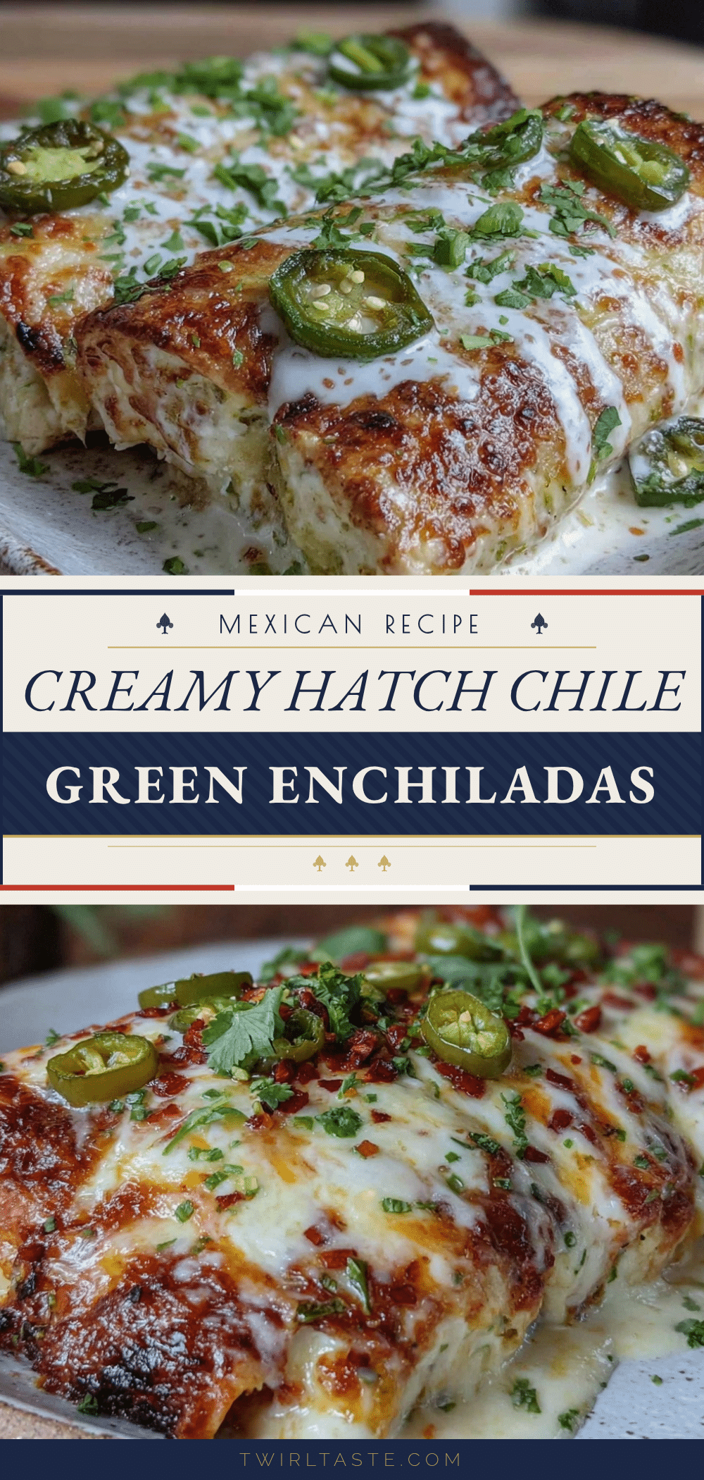 creamy hatch chile green enchiladas recipe