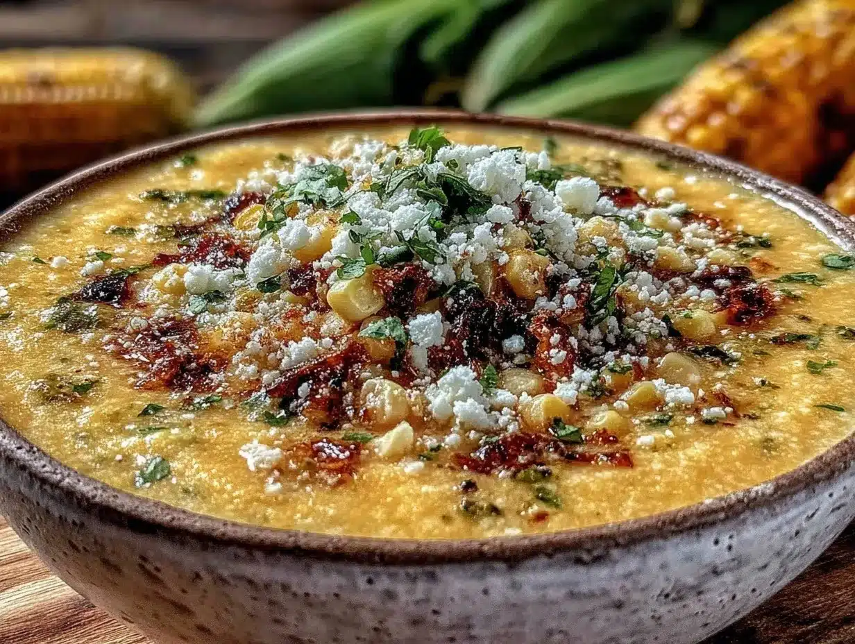 creamy roasted hatch chile and corn bisque preparation steps