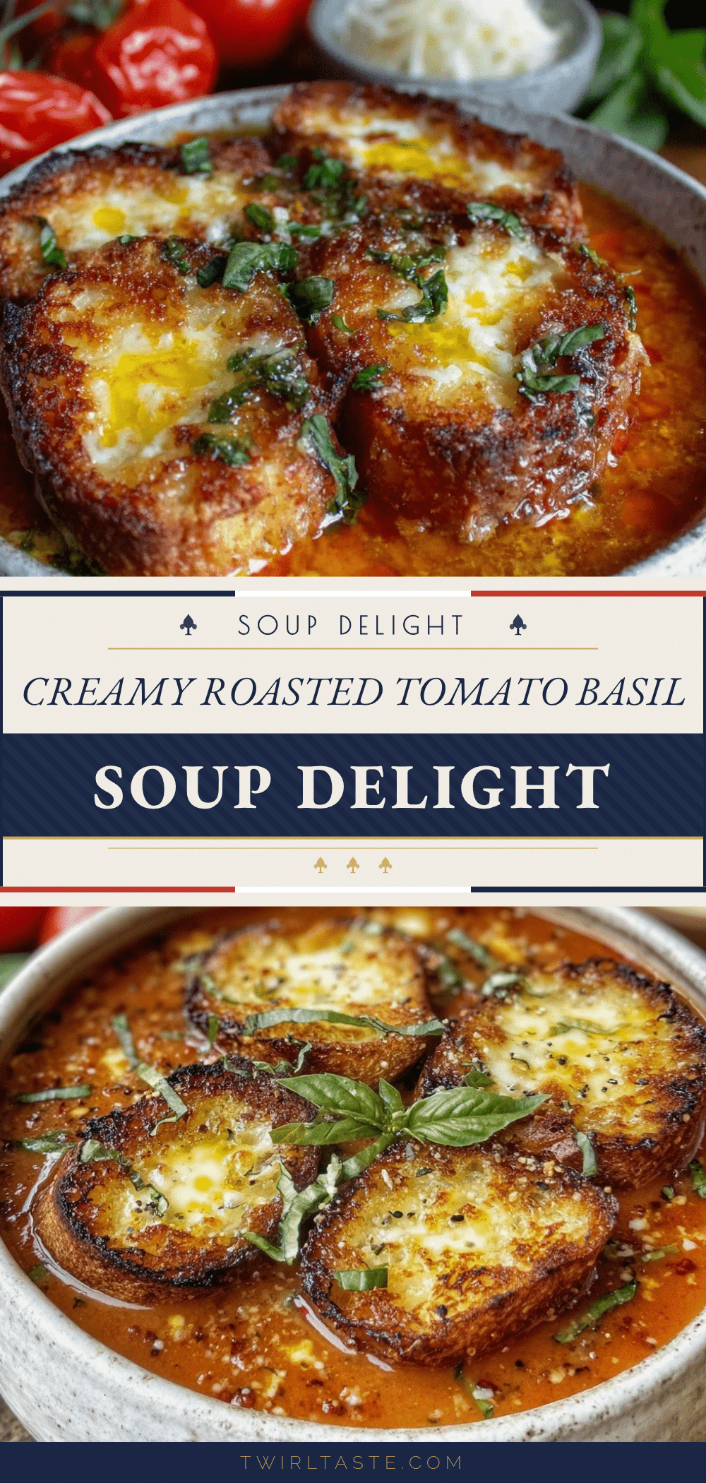 creamy roasted tomato basil soup recipe
