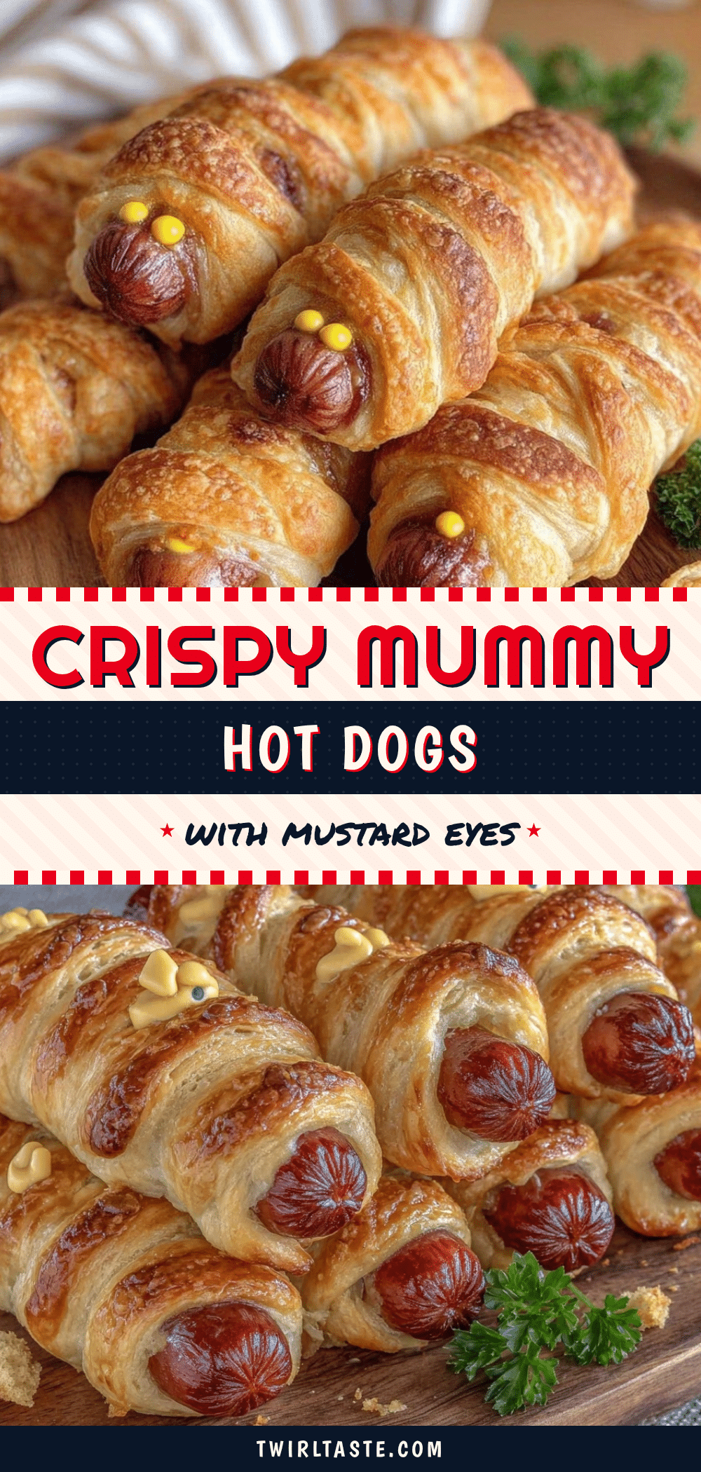 crispy mummy hot dogs recipe
