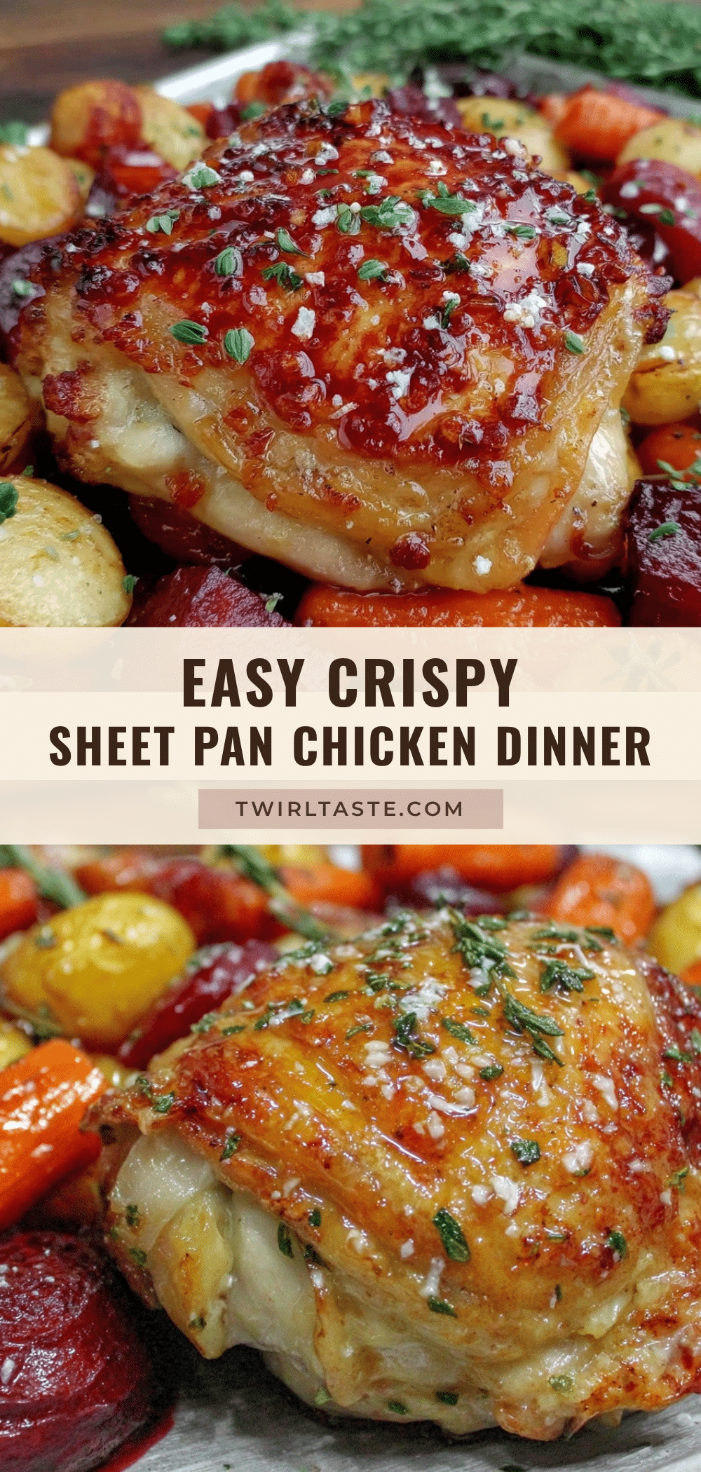 crispy sheet pan harvest chicken recipe