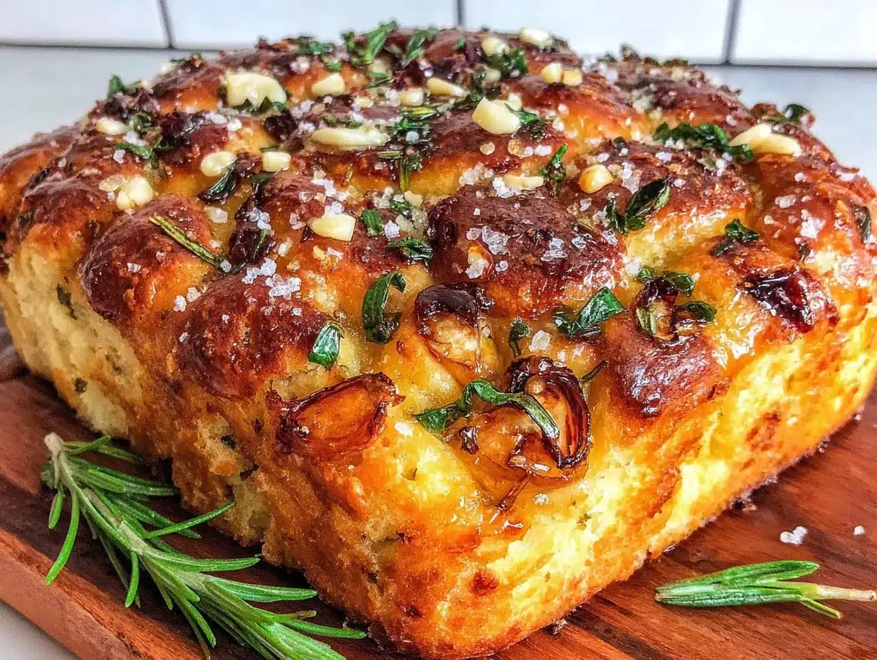 crispy sourdough focaccia preparation steps