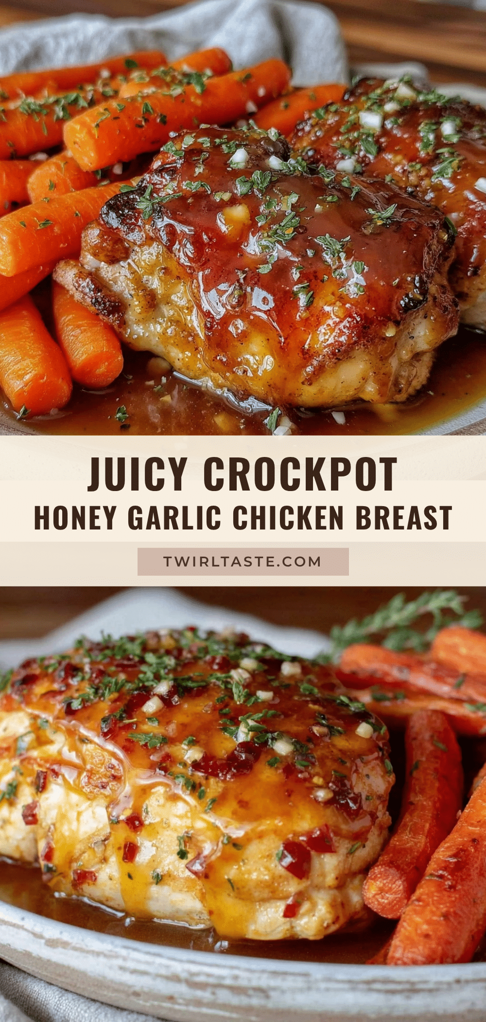 crockpot honey garlic chicken breast recipe