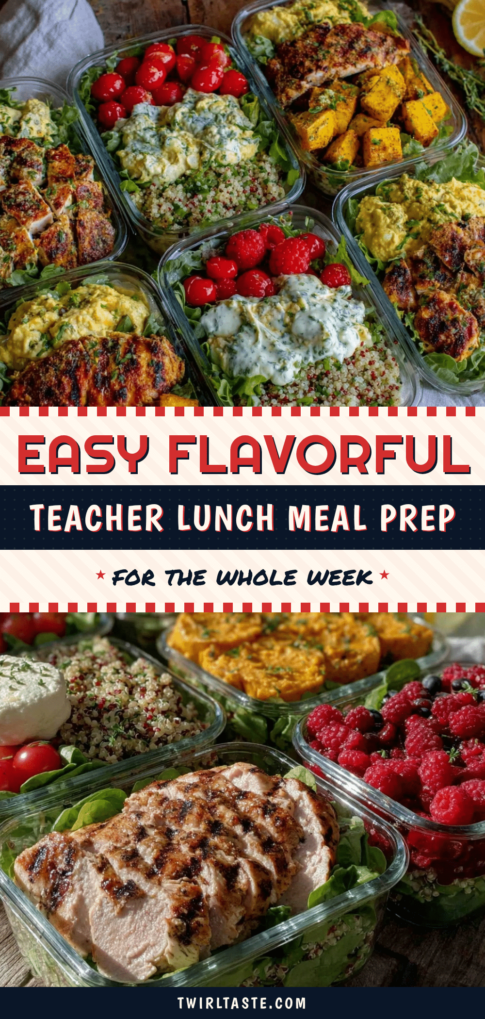 easy flavorful teacher lunch meal prep recipe