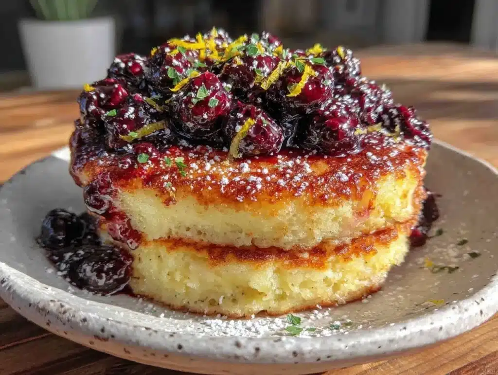 fluffy ricotta pancakes - featured image