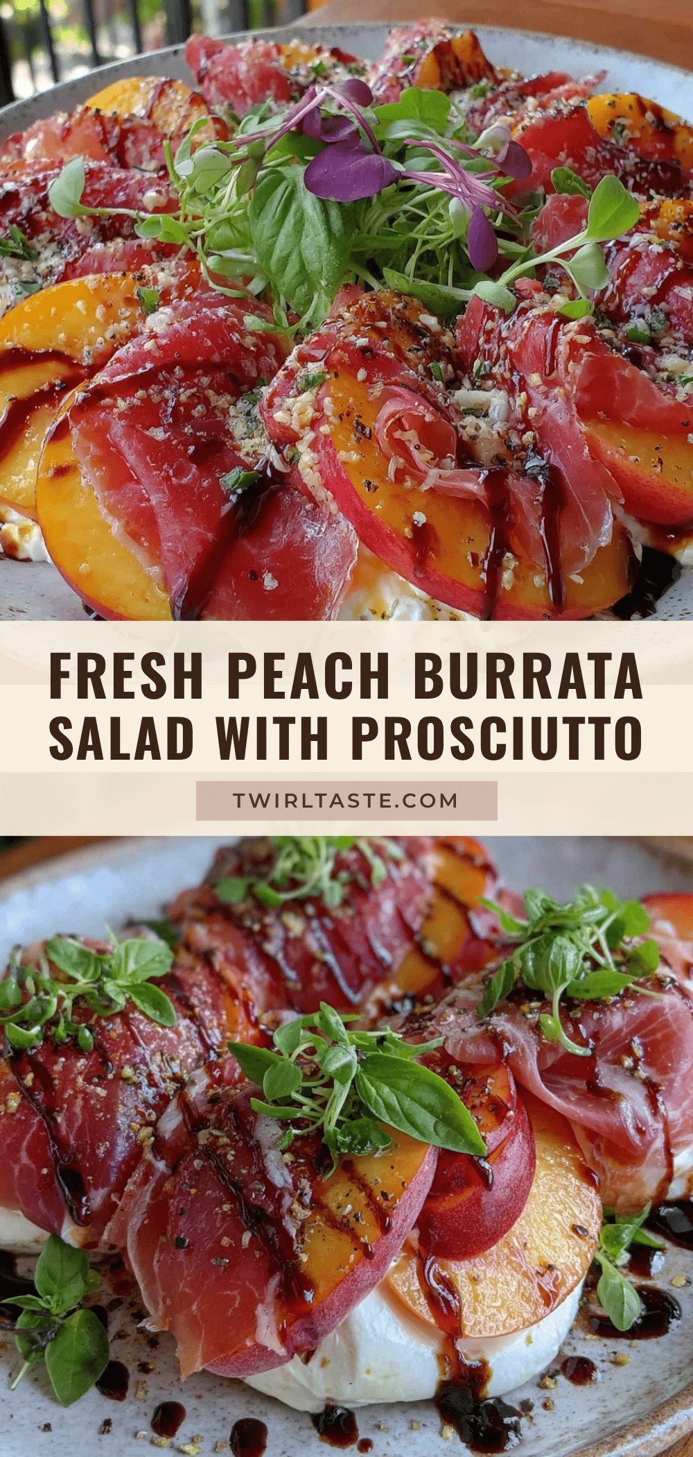 fresh peach burrata salad recipe