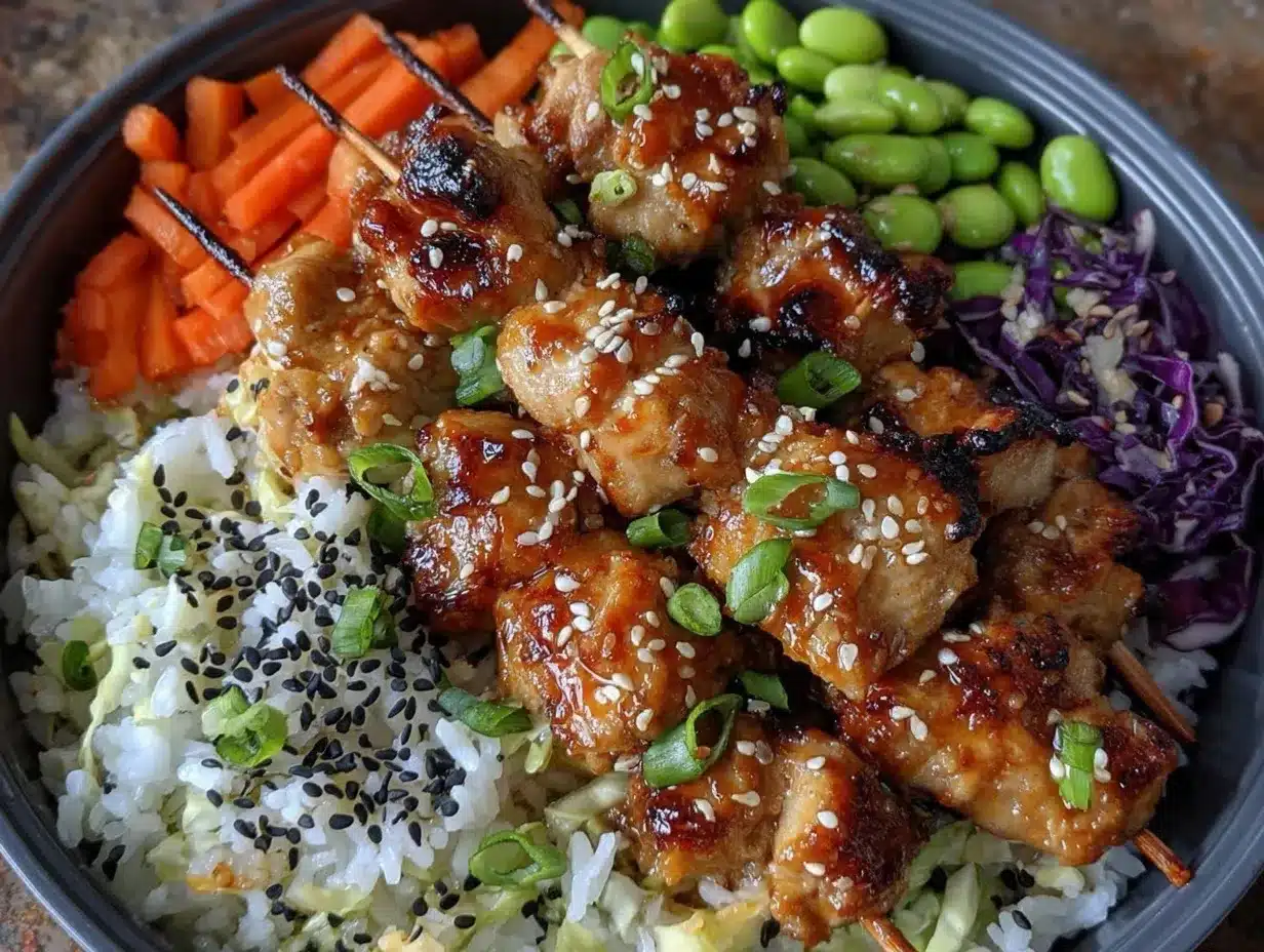 Fresh Rainbow Bento Box preparation steps