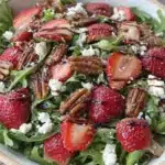 Fresh Strawberry Feta Arugula Salad - featured image
