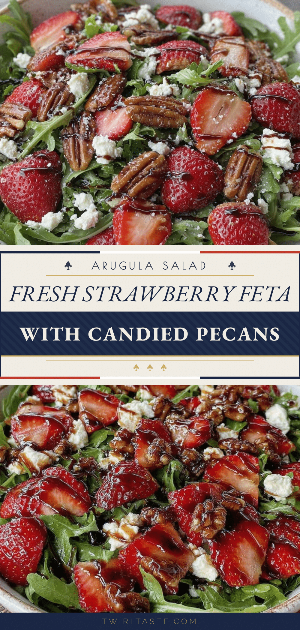 Fresh Strawberry Feta Arugula Salad recipe