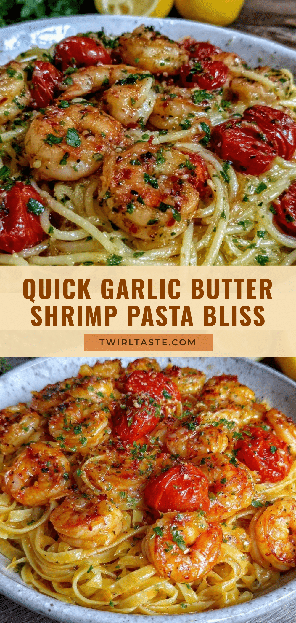 garlic butter shrimp pasta recipe