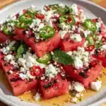 grilled watermelon and feta salad - featured image