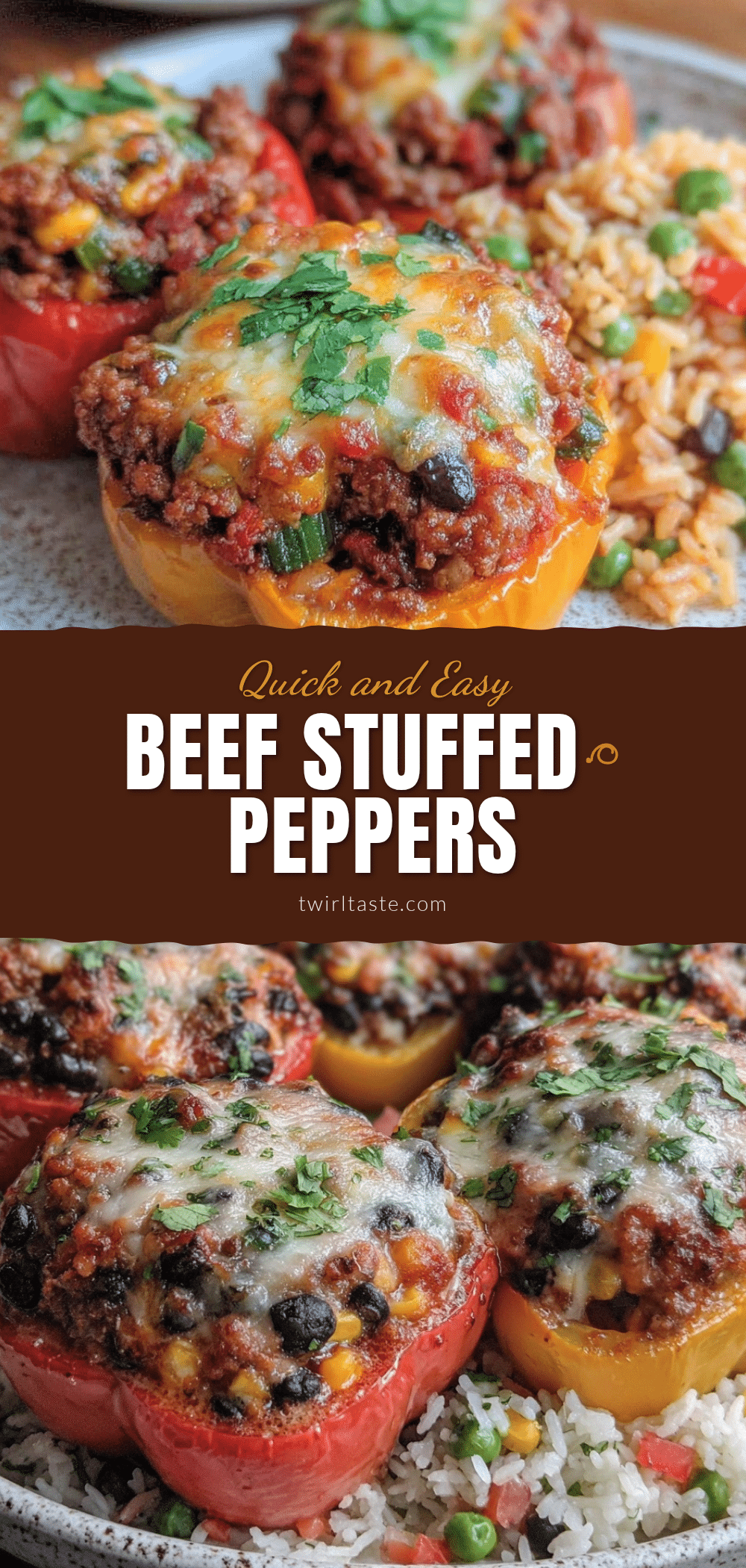 ground beef stuffed bell peppers recipe