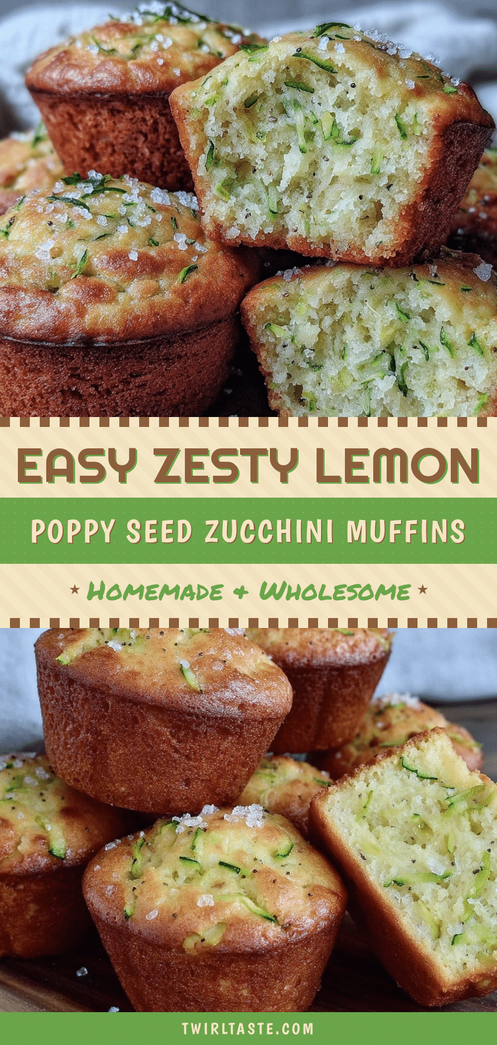 lemon poppy seed zucchini muffins recipe