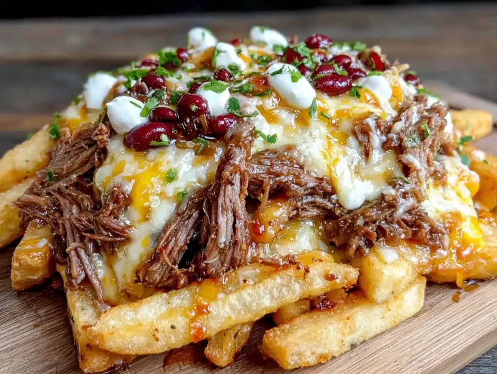 loaded brisket chili cheese fries - featured image