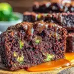 moist double chocolate zucchini bread - featured image