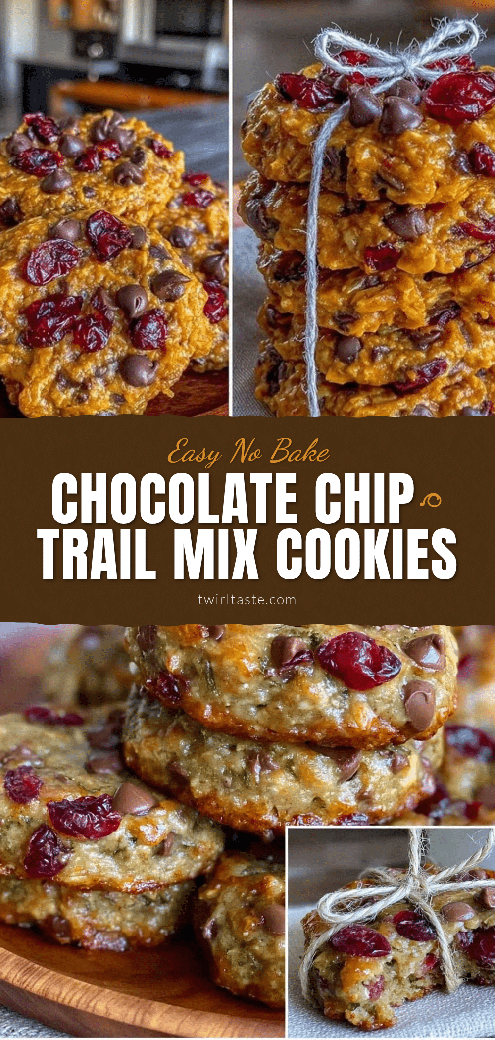 no bake trail mix cookies recipe