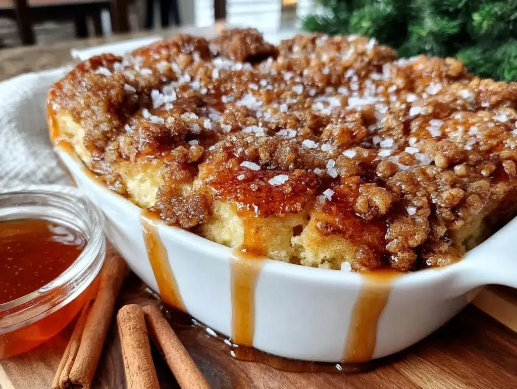 overnight baked french toast casserole - featured image