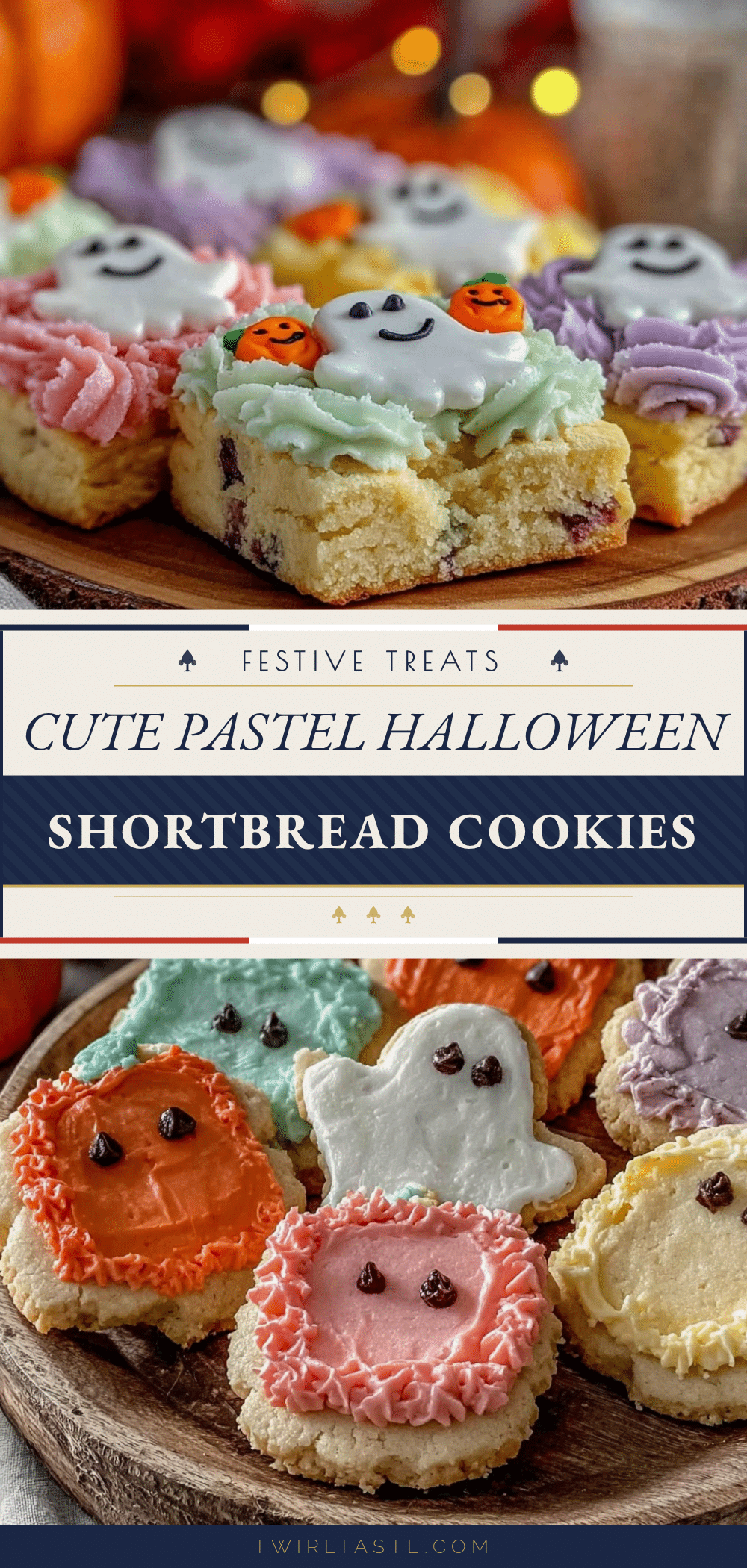 pastel halloween shortbread cookies recipe