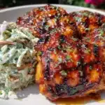 Peach Jalapeño Grilled Chicken Thighs - featured image