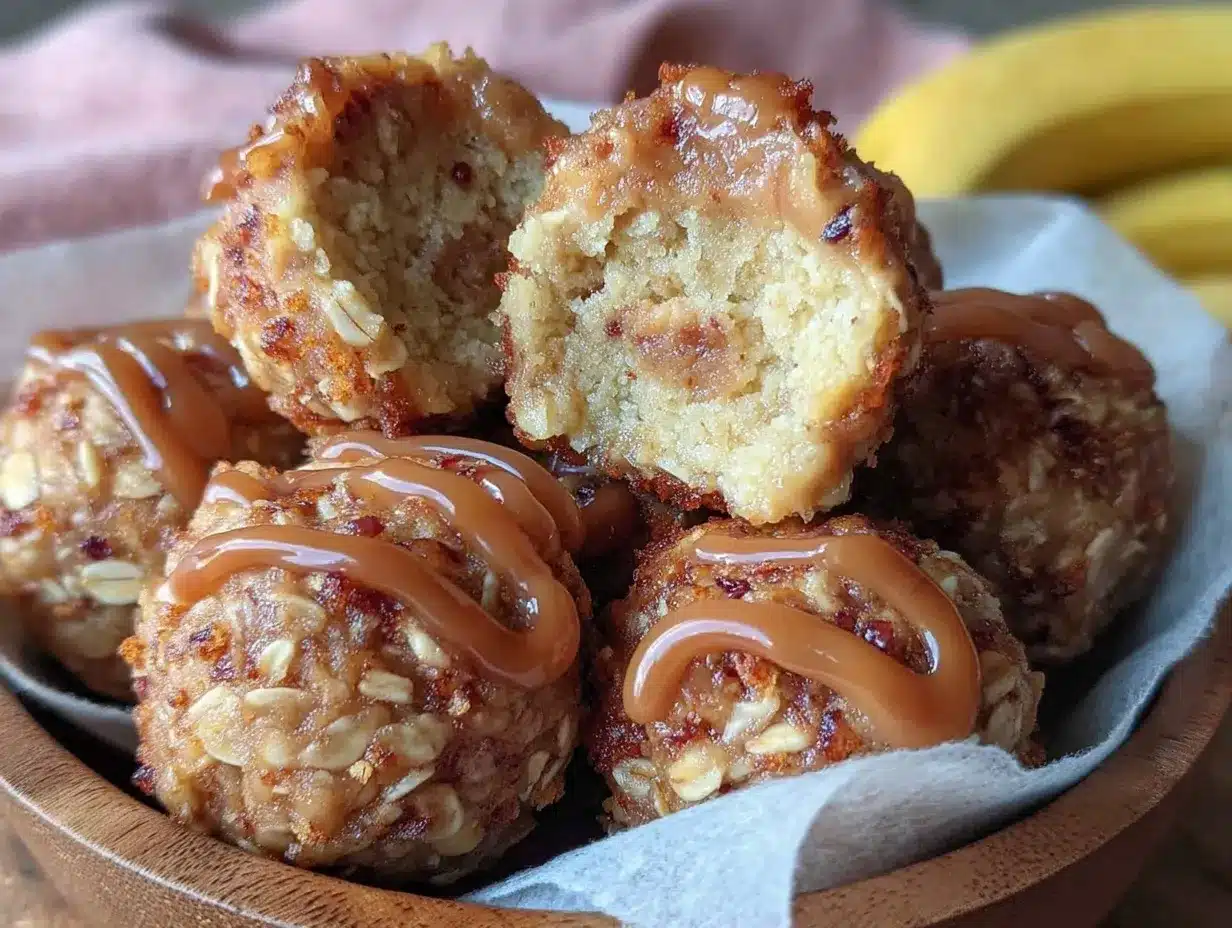 peanut butter banana protein oat balls preparation steps