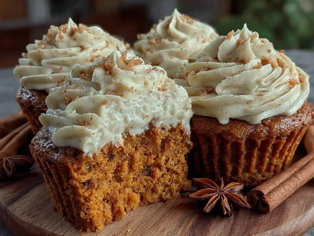 pumpkin chai latte cupcakes preparation steps