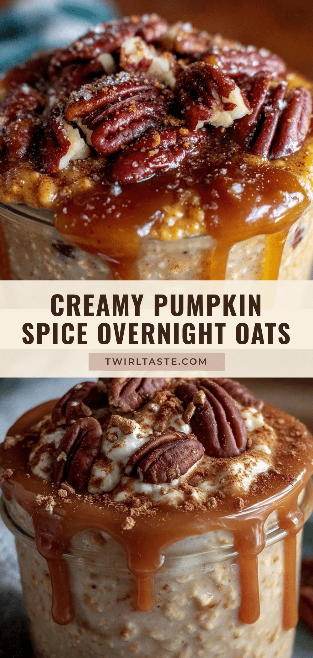 pumpkin spice overnight oats recipe
