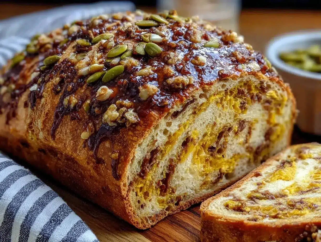 rustic pumpkin sourdough bread preparation steps