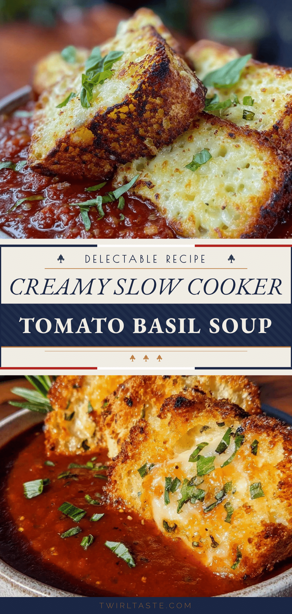 slow cooker roasted tomato basil soup recipe
