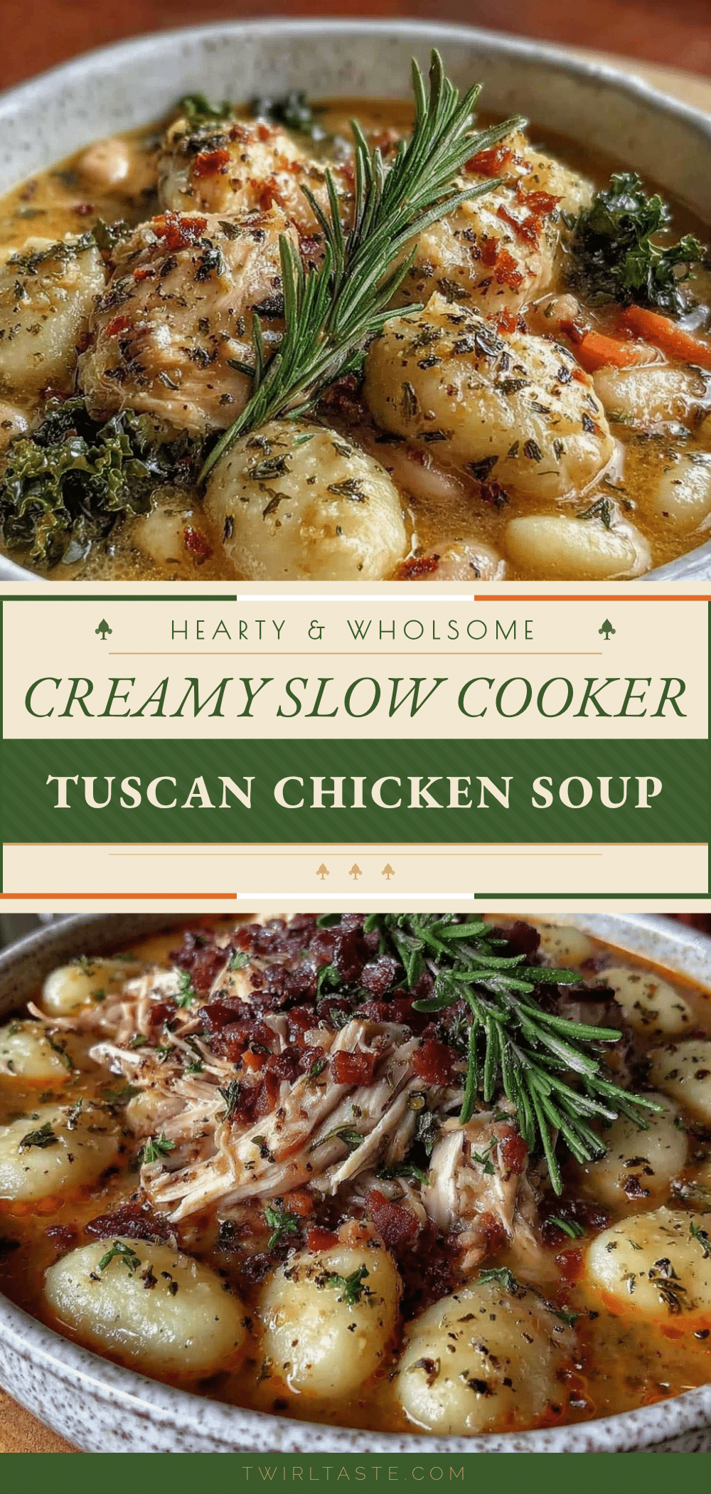 slow cooker tuscan white bean chicken soup recipe