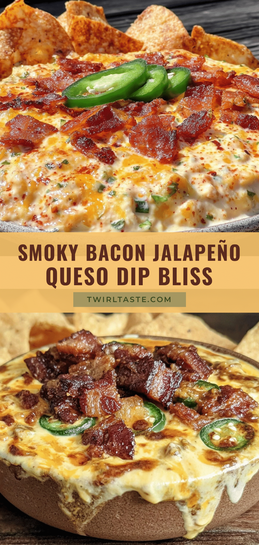 smoky bacon jalapeño queso dip recipe