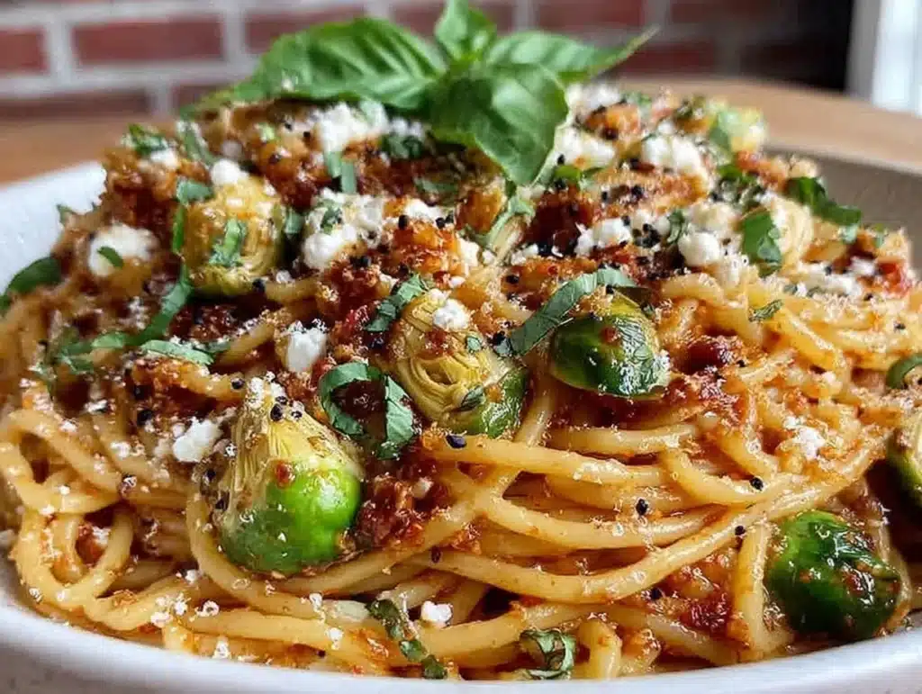 sun-dried tomato pesto pasta salad - featured image