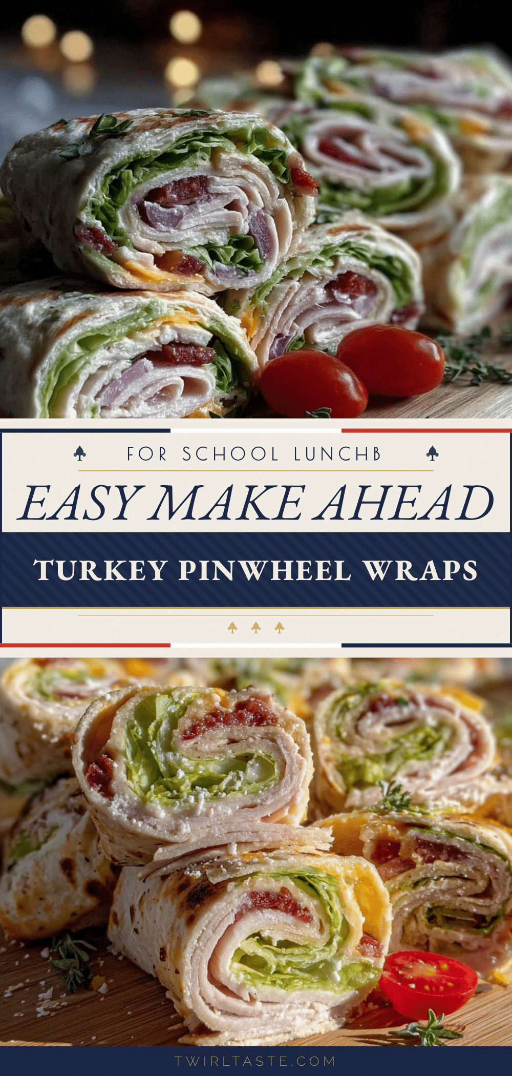 turkey pinwheel wraps recipe