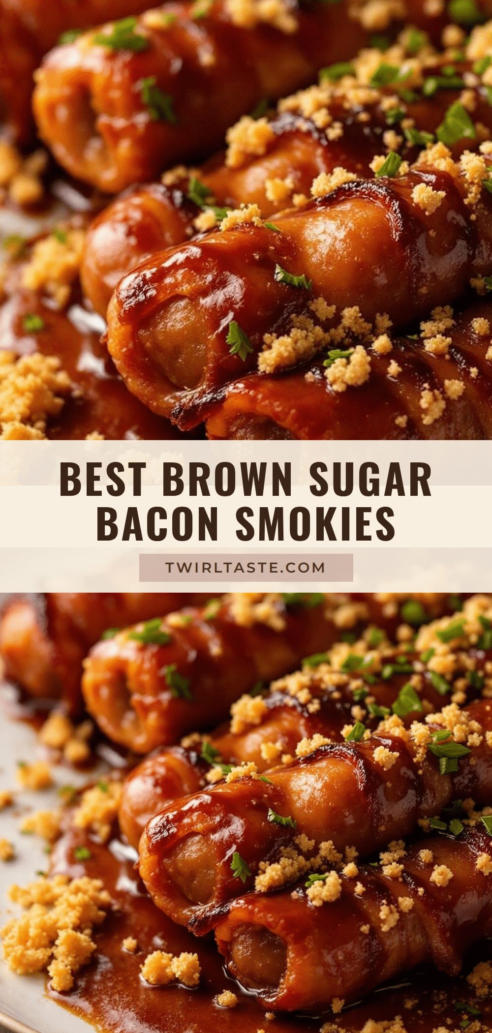 bacon-wrapped smokies with brown sugar glaze recipe