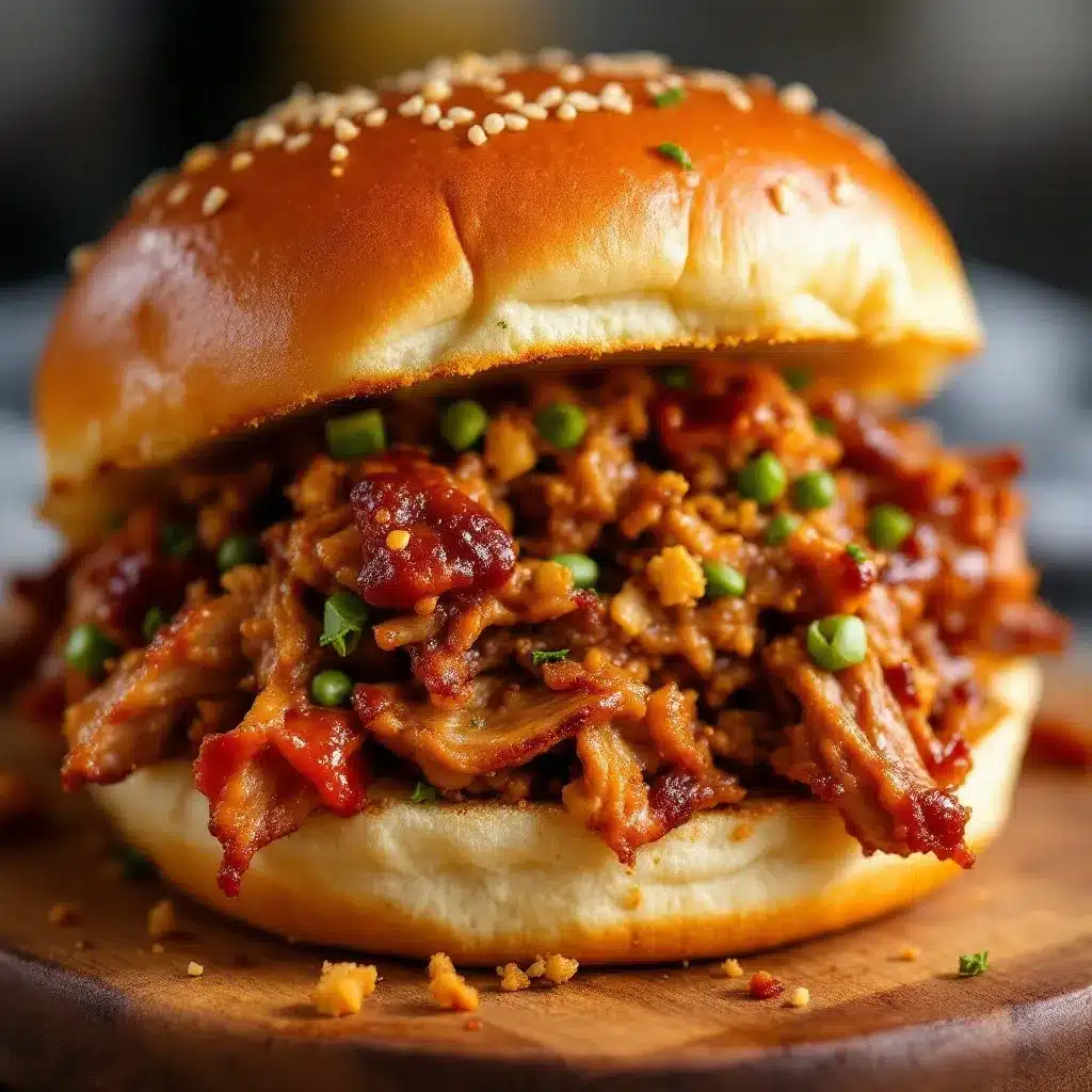 BBQ pulled pork sliders preparation steps