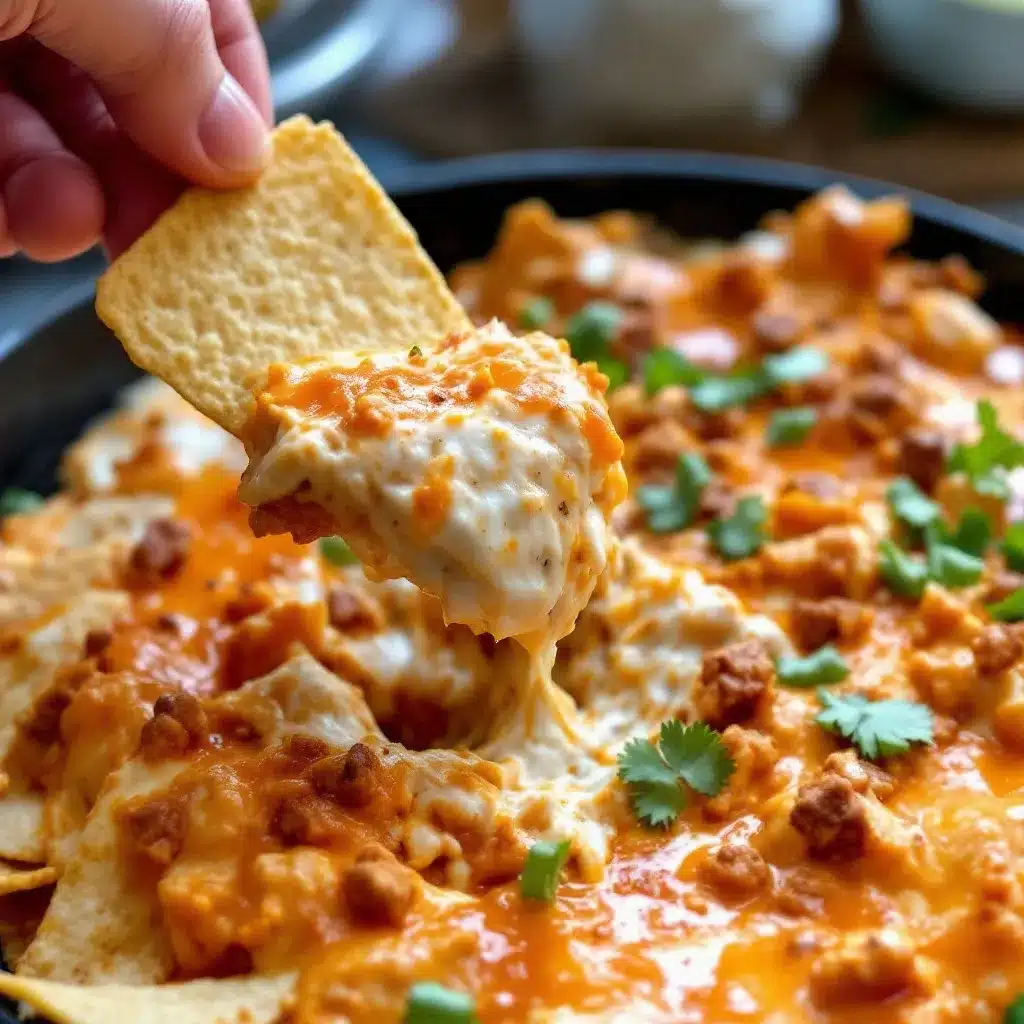 buffalo chicken tailgate dip preparation steps