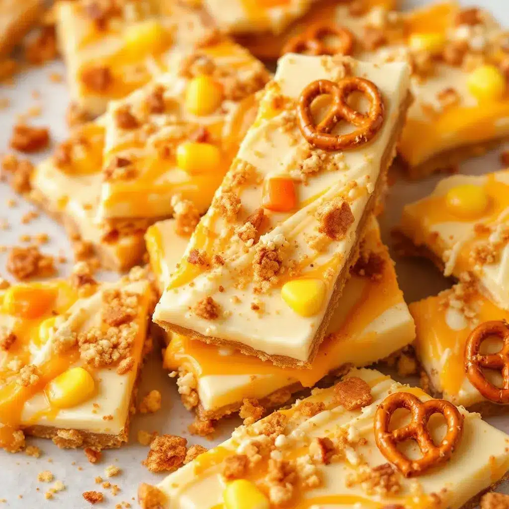 candy corn bark preparation steps