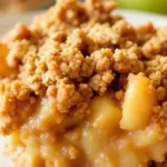 classic apple crisp with oat crumble topping - featured image