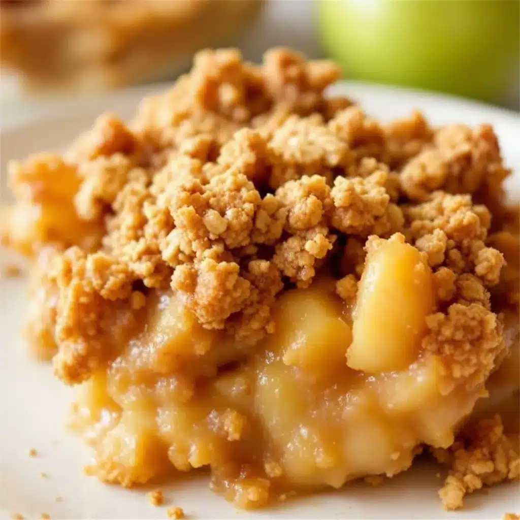 classic apple crisp with oat crumble topping preparation steps