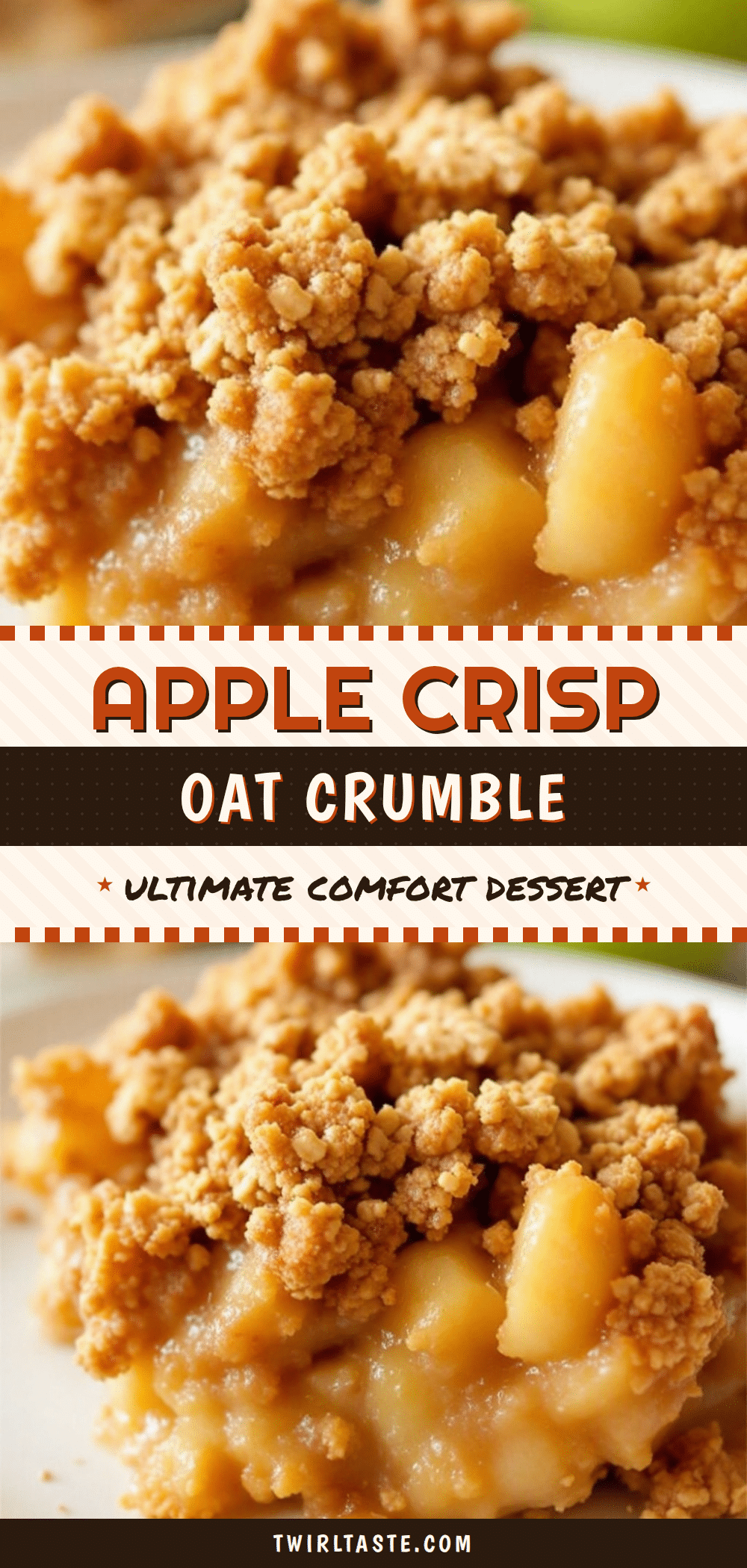 classic apple crisp with oat crumble topping recipe