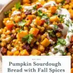 cozy pumpkin sourdough bread with fall spices - featured image