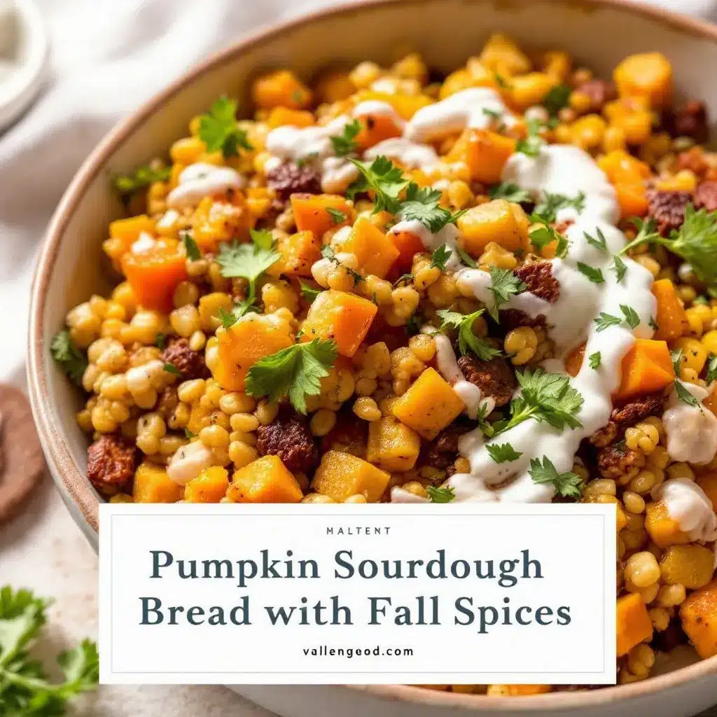 cozy pumpkin sourdough bread with fall spices preparation steps