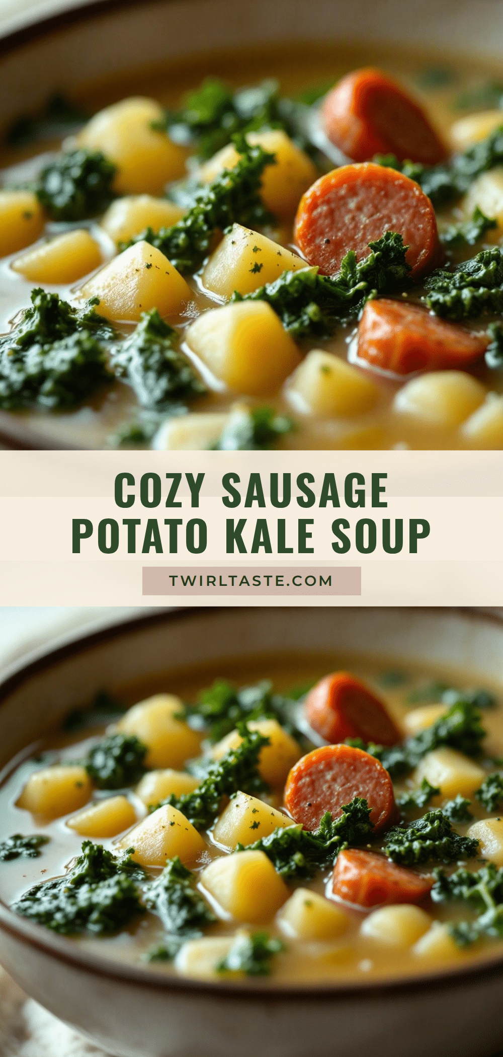 cozy sausage and potato soup with kale recipe