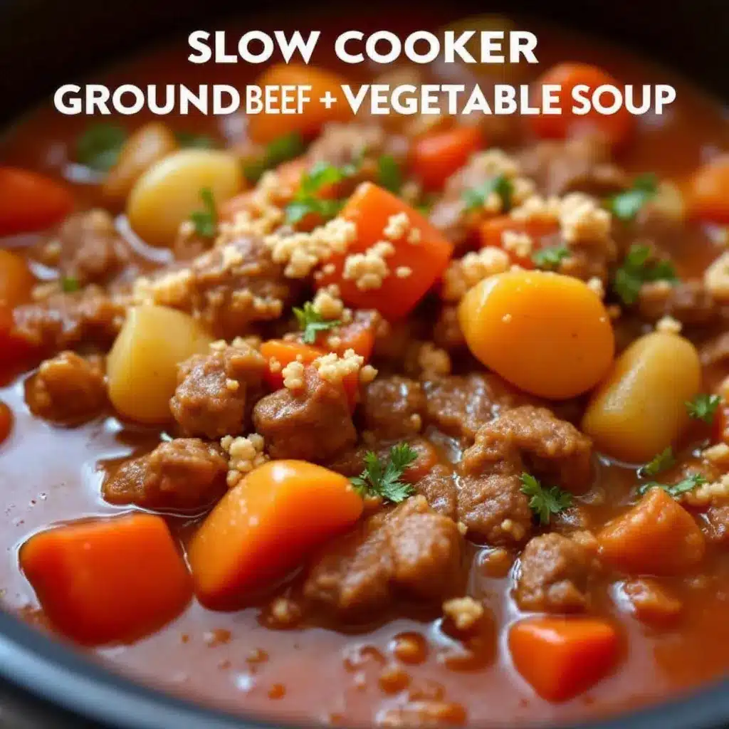 cozy slow cooker beef vegetable soup preparation steps