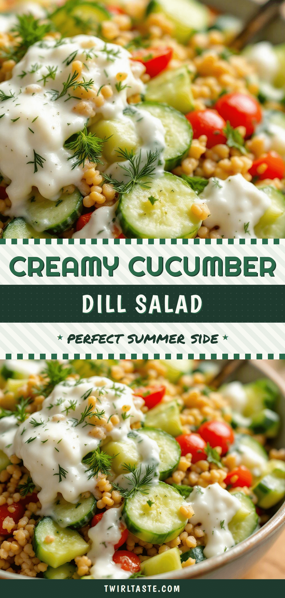 creamy cucumber salad with dill recipe