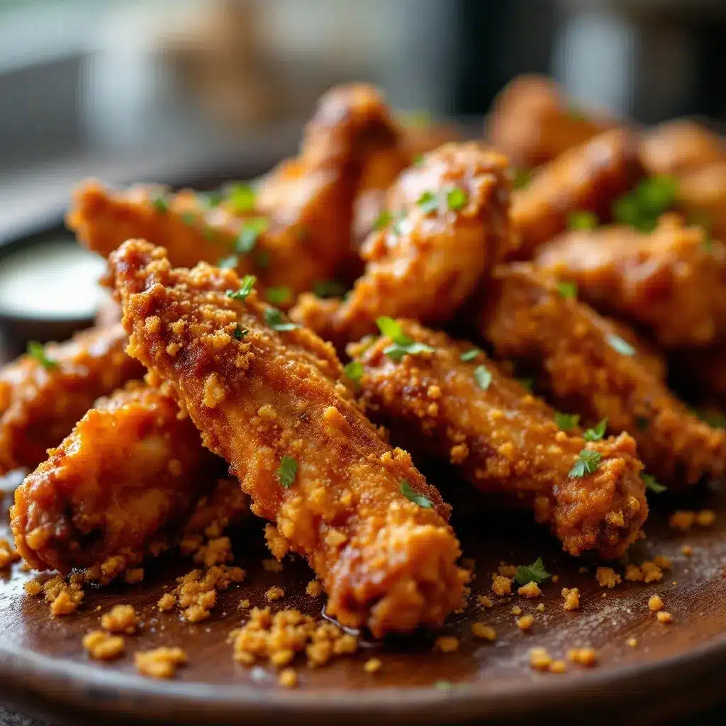 Crispy baked chicken wings preparation steps