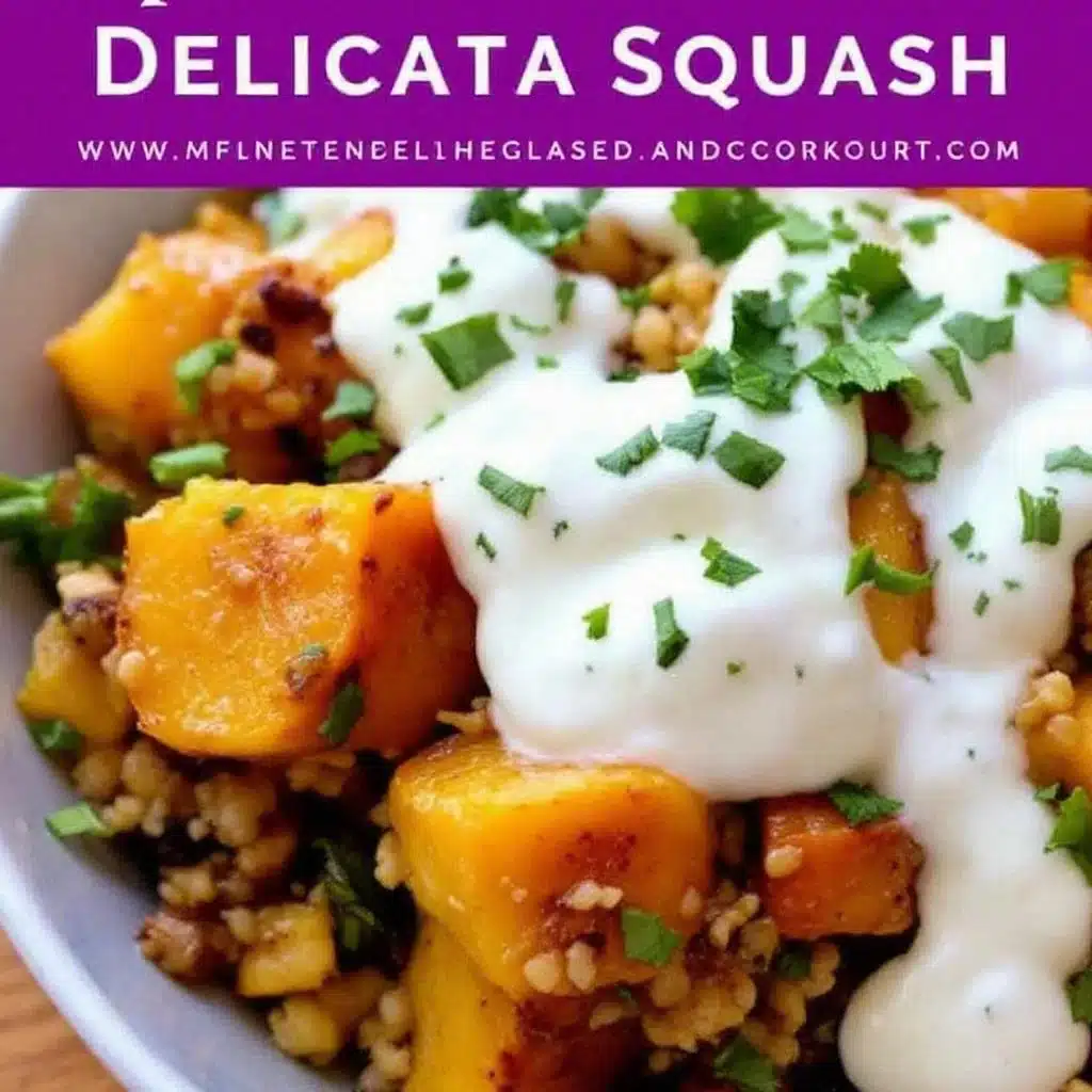 crispy maple glazed roasted delicata squash - featured image