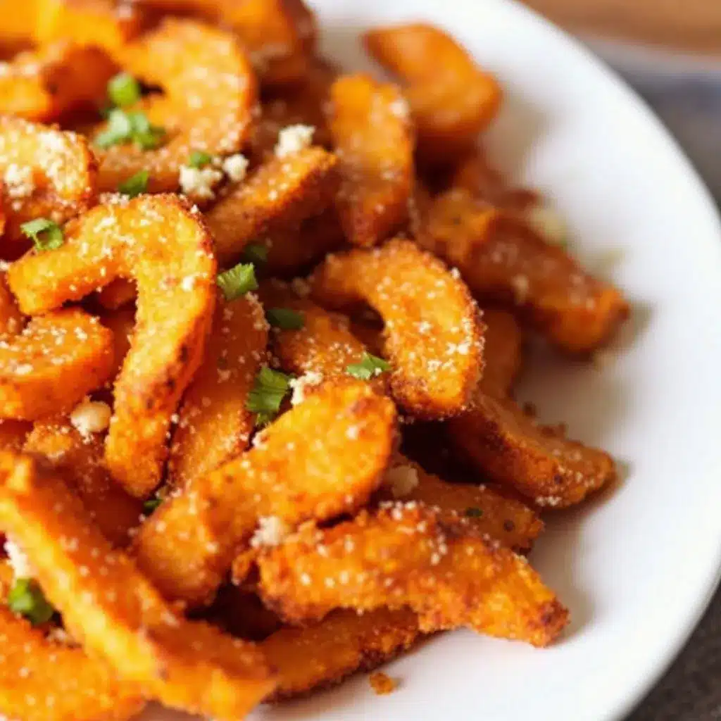 Crispy Parmesan Butternut Squash Fries preparation steps
